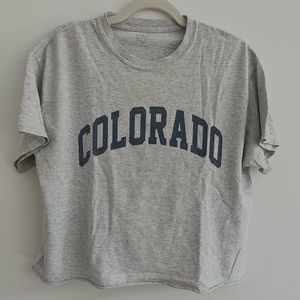 j galt/ brandy melville t-shirt with colorado design